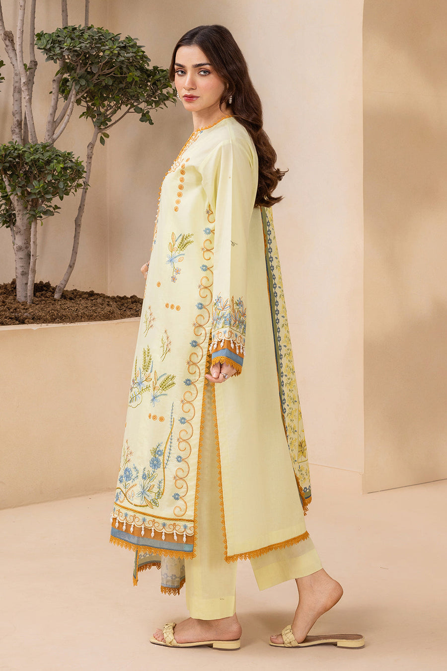Zellbury Summer Embroidered Lawn Unstitched 3Pc Suit WUS26E30570