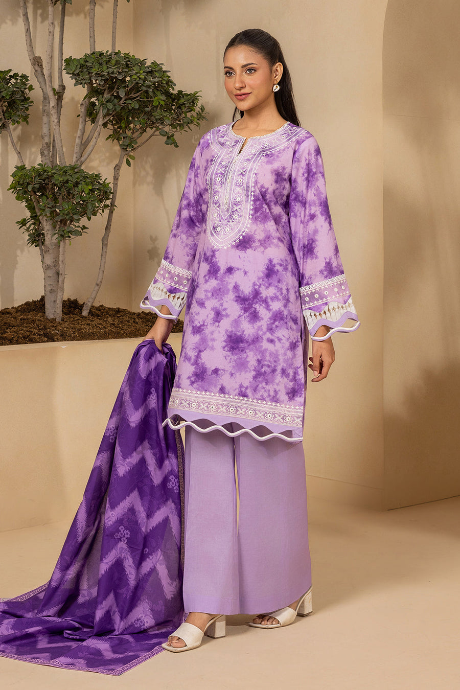Zellbury Summer Embroidered Lawn Unstitched 3Pc Suit WUS26E30571