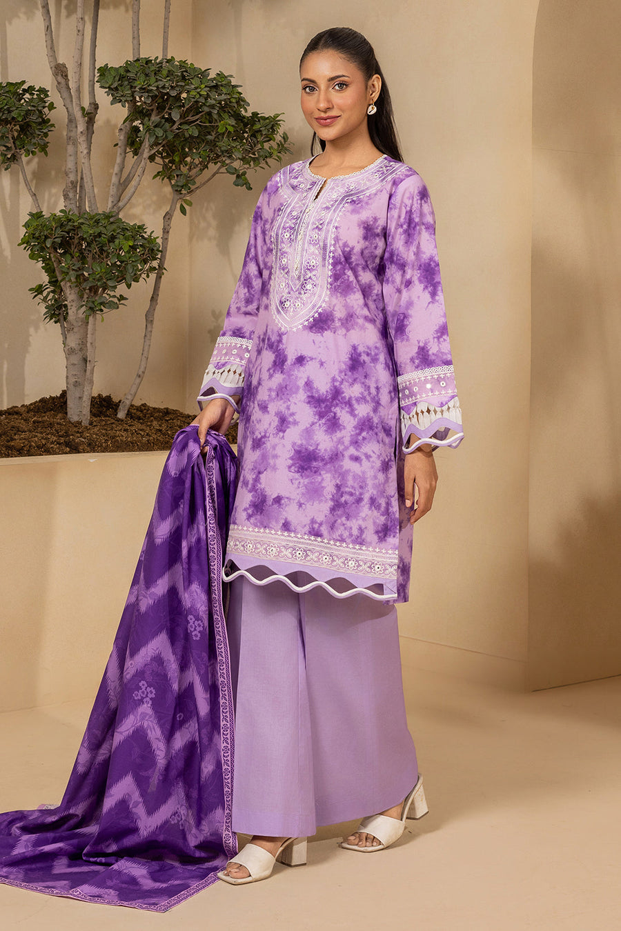 Zellbury Summer Embroidered Lawn Unstitched 3Pc Suit WUS26E30571