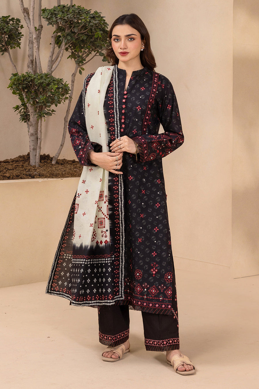 Zellbury Summer Embroidered Lawn Unstitched 3Pc Suit WUS26E30572