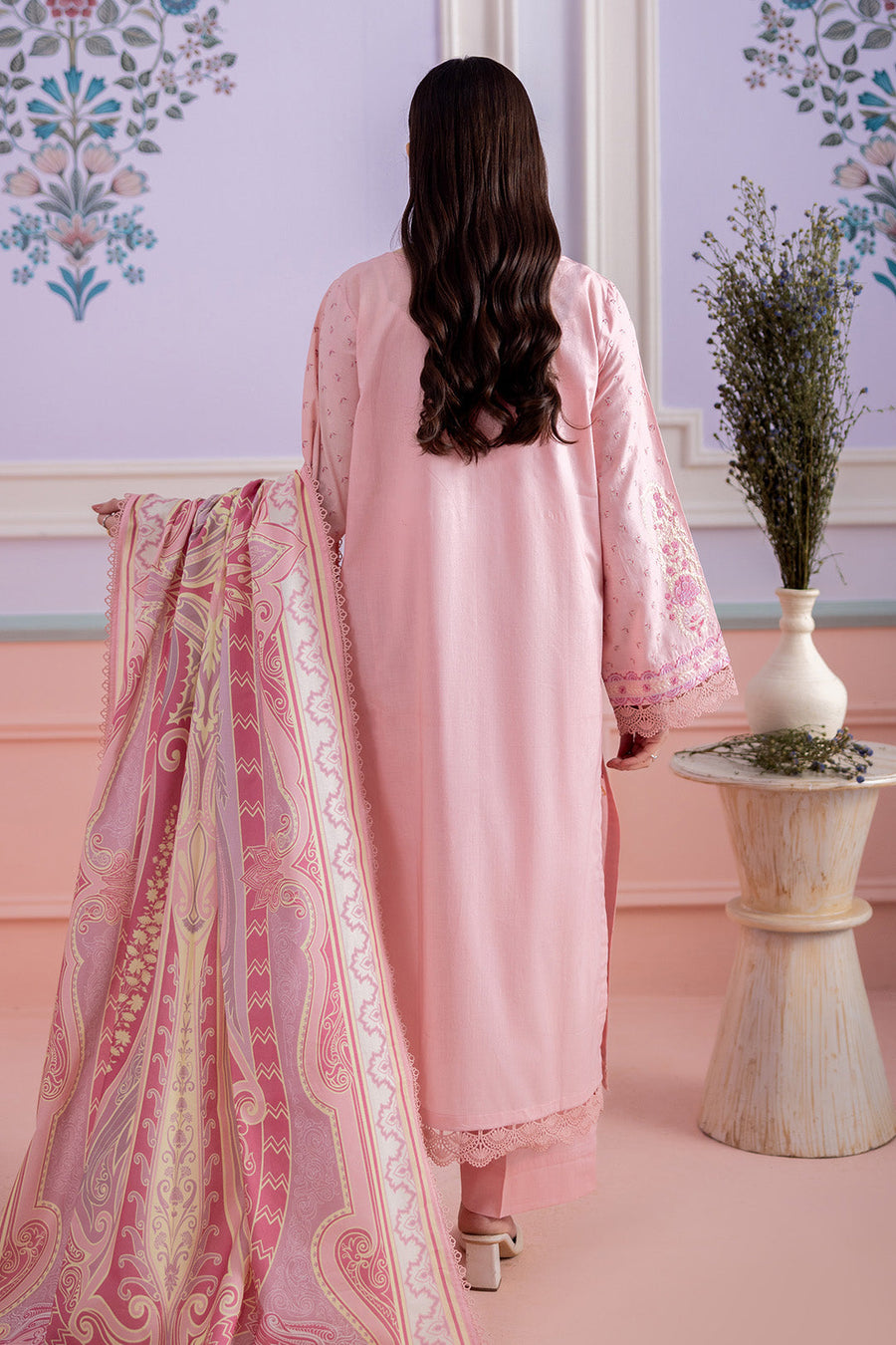 Zellbury Summer Embroidered Lawn Unstitched 3Pc Suit WUS26E30575