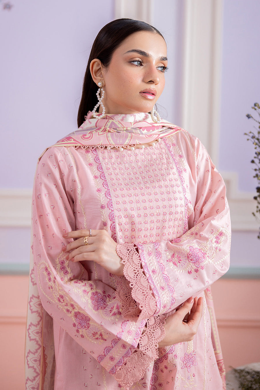 Zellbury Summer Embroidered Lawn Unstitched 3Pc Suit WUS26E30575