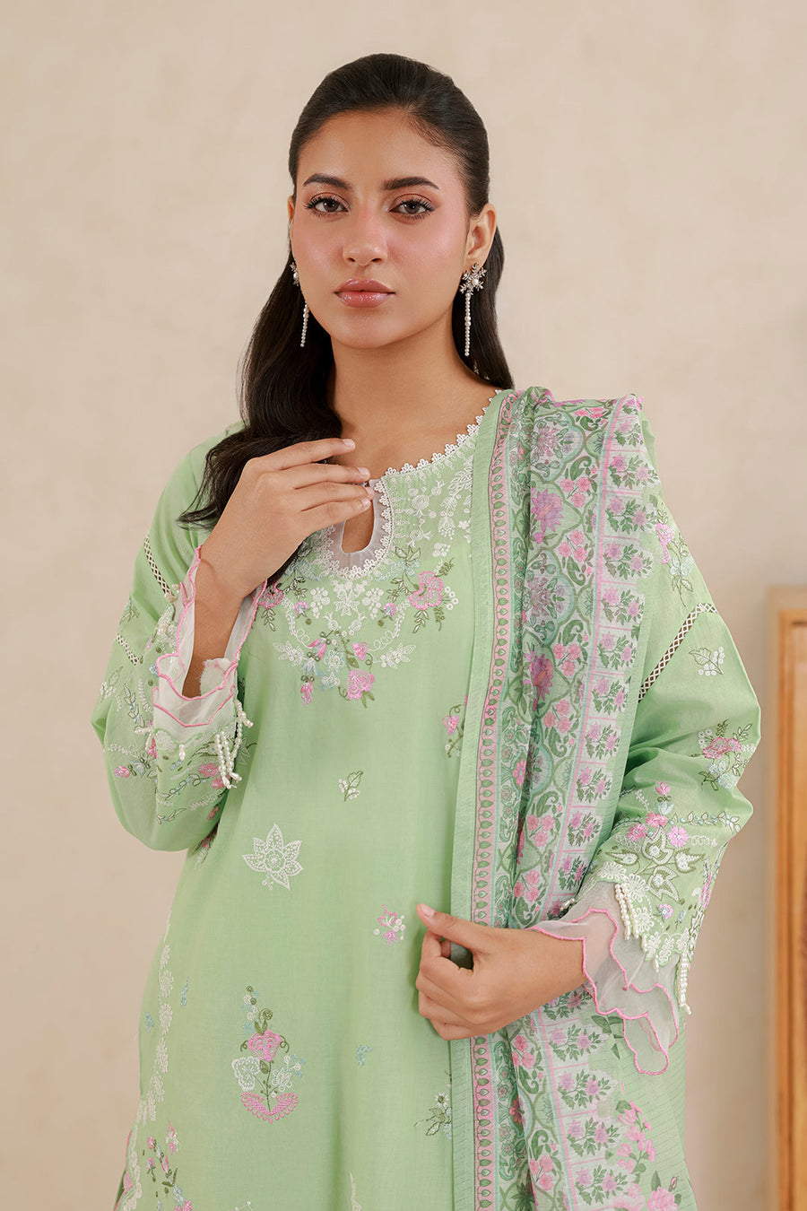 Zellbury Summer Embroidered Lawn Unstitched 3Pc Suit WUS26E30585