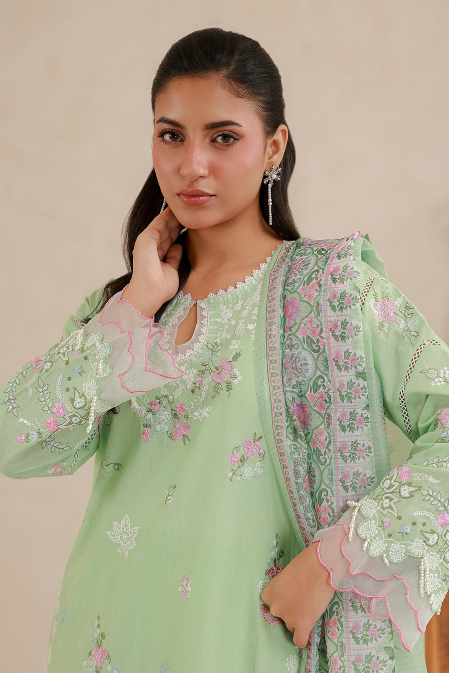 Zellbury Summer Embroidered Lawn Unstitched 3Pc Suit WUS26E30585