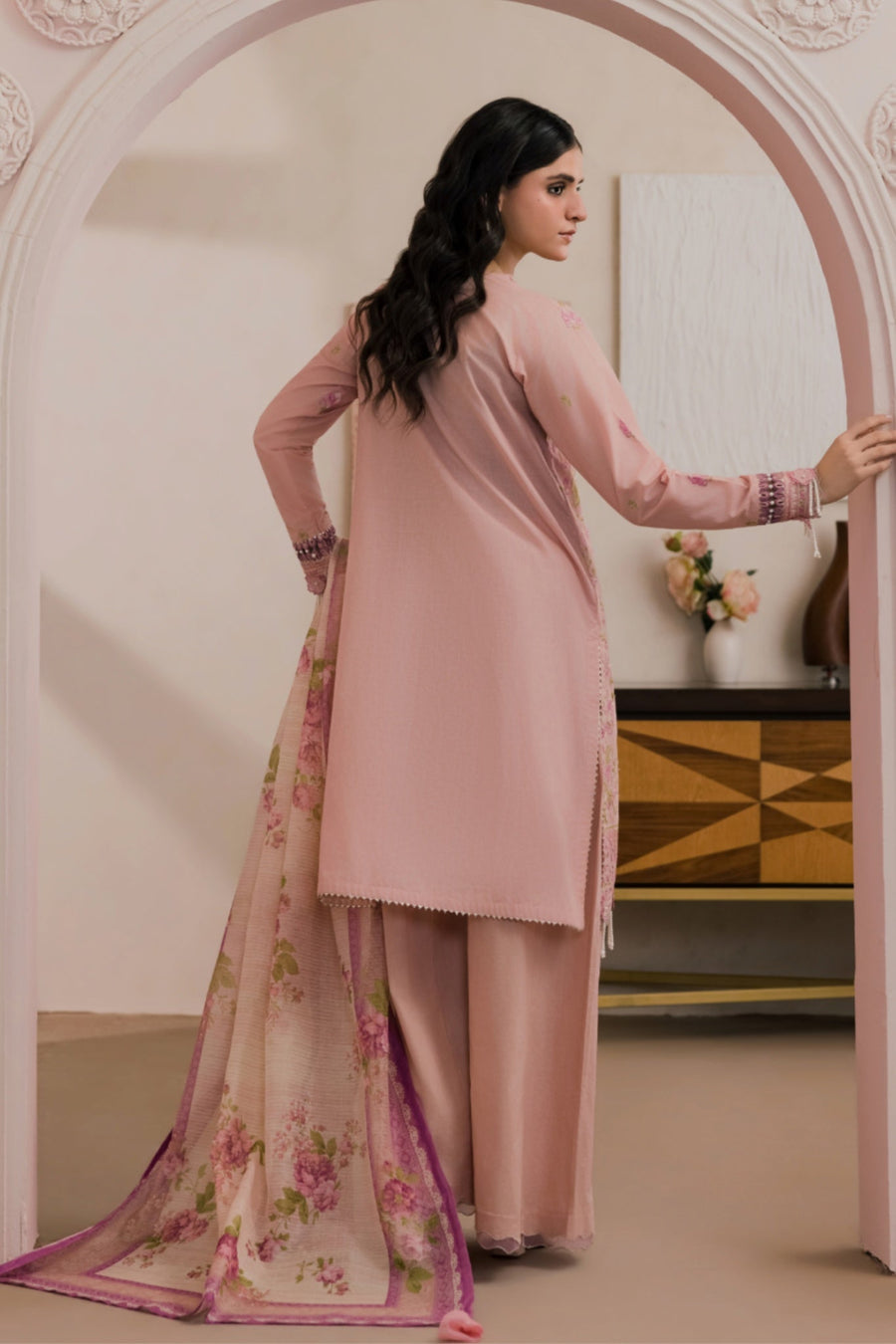 Zellbury Summer Embroidered Lawn Unstitched 3Pc Suit WUS26E30587