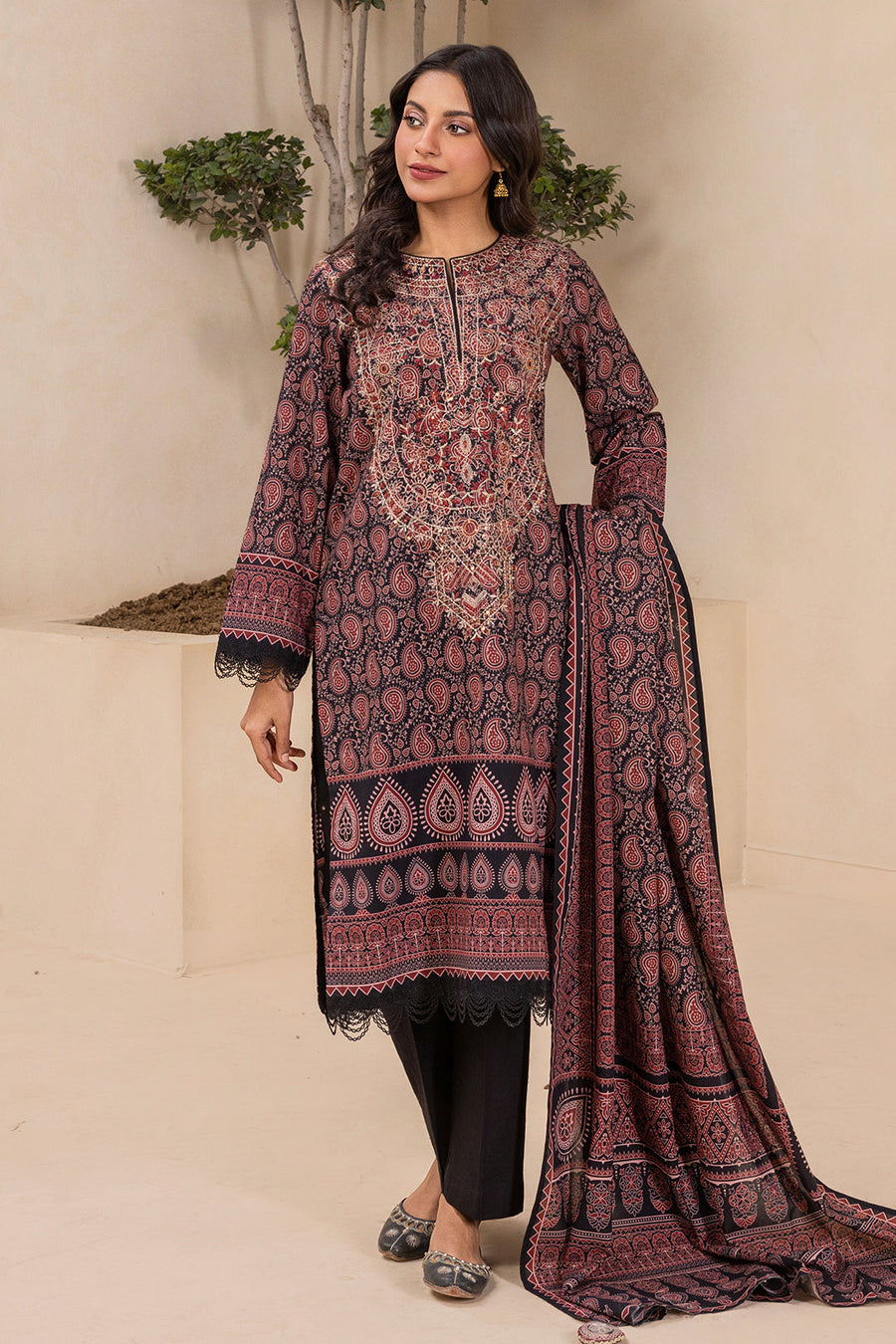 Zellbury Summer Embroidered Lawn Unstitched 3Pc Suit WUS26E30639