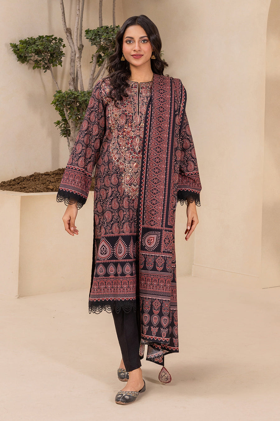 Zellbury Summer Embroidered Lawn Unstitched 3Pc Suit WUS26E30639