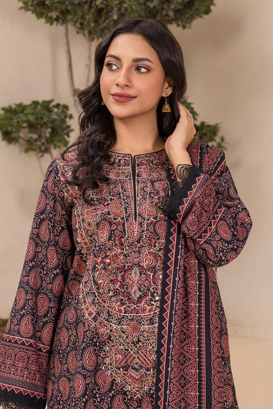 Zellbury Summer Embroidered Lawn Unstitched 3Pc Suit WUS26E30639