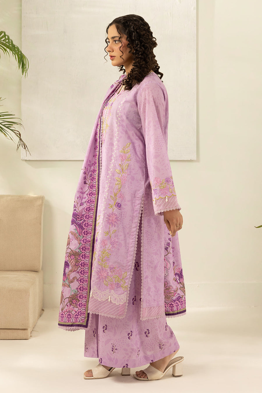 Zellbury Summer Embroidered Lawn Unstitched 3Pc Suit WUS26E30640