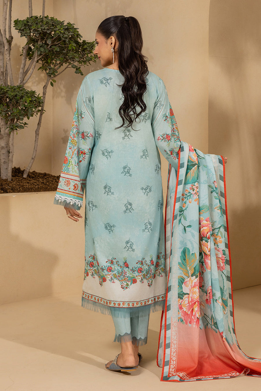 Zellbury Summer Embroidered Lawn Unstitched 3Pc Suit WUS26E30641