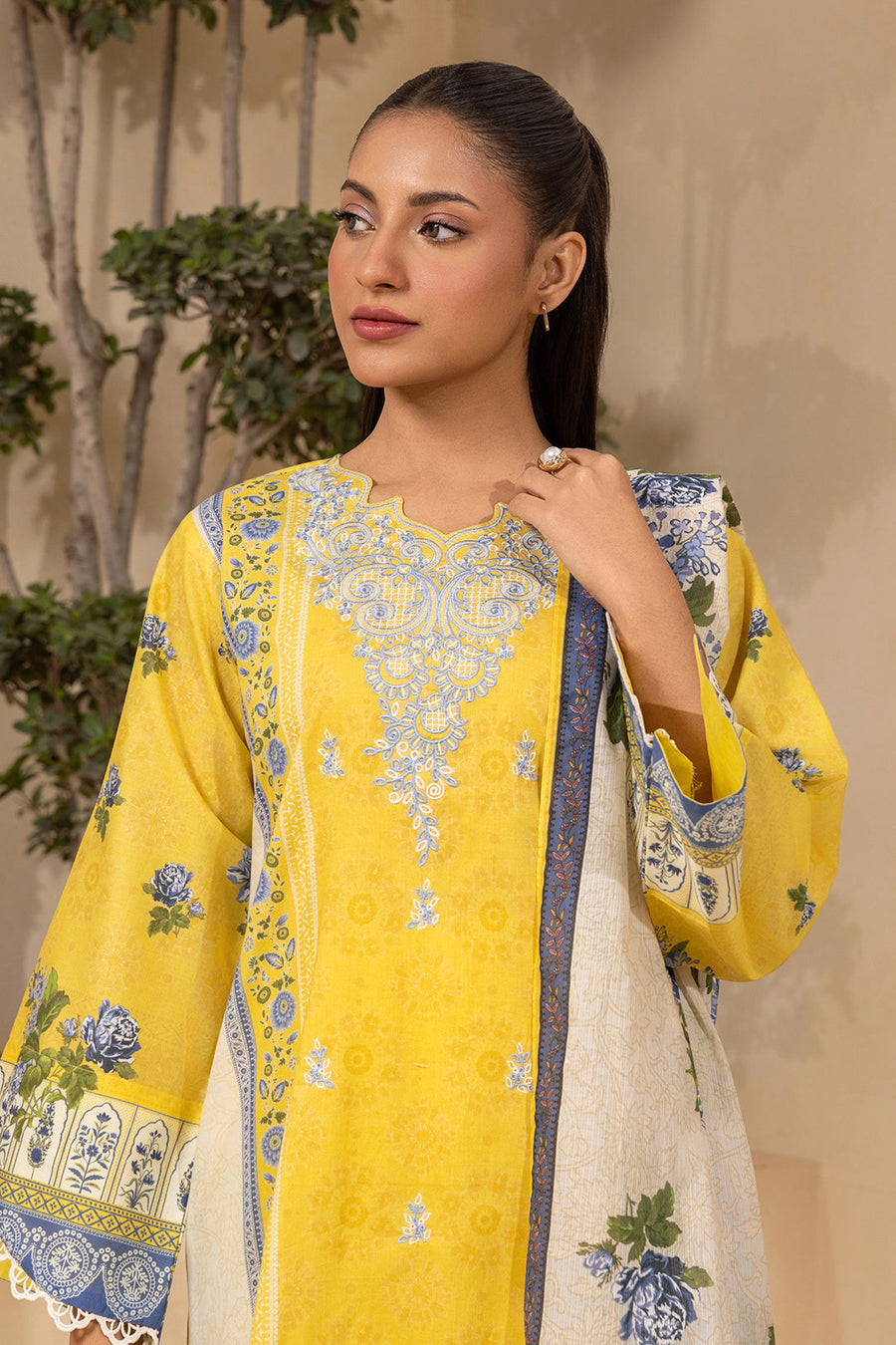 Zellbury Summer Embroidered Lawn Unstitched 3Pc Suit WUS26E30642