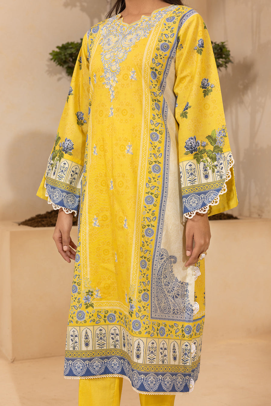 Zellbury Summer Embroidered Lawn Unstitched 3Pc Suit WUS26E30642