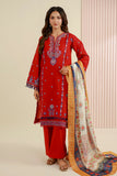 Zellbury Summer Embroidered Lawn Unstitched 3Pc Suit WUS26E30644