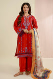Zellbury Summer Embroidered Lawn Unstitched 3Pc Suit WUS26E30644