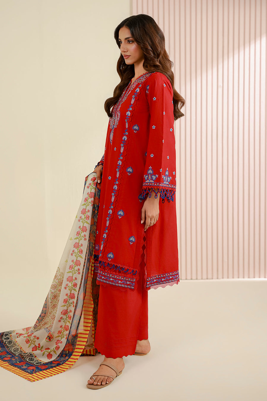 Zellbury Summer Embroidered Lawn Unstitched 3Pc Suit WUS26E30644