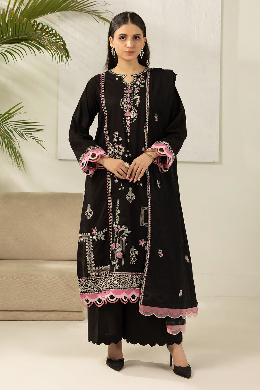 Zellbury Summer Embroidered Lawn Unstitched 3Pc Suit WUS26E30646