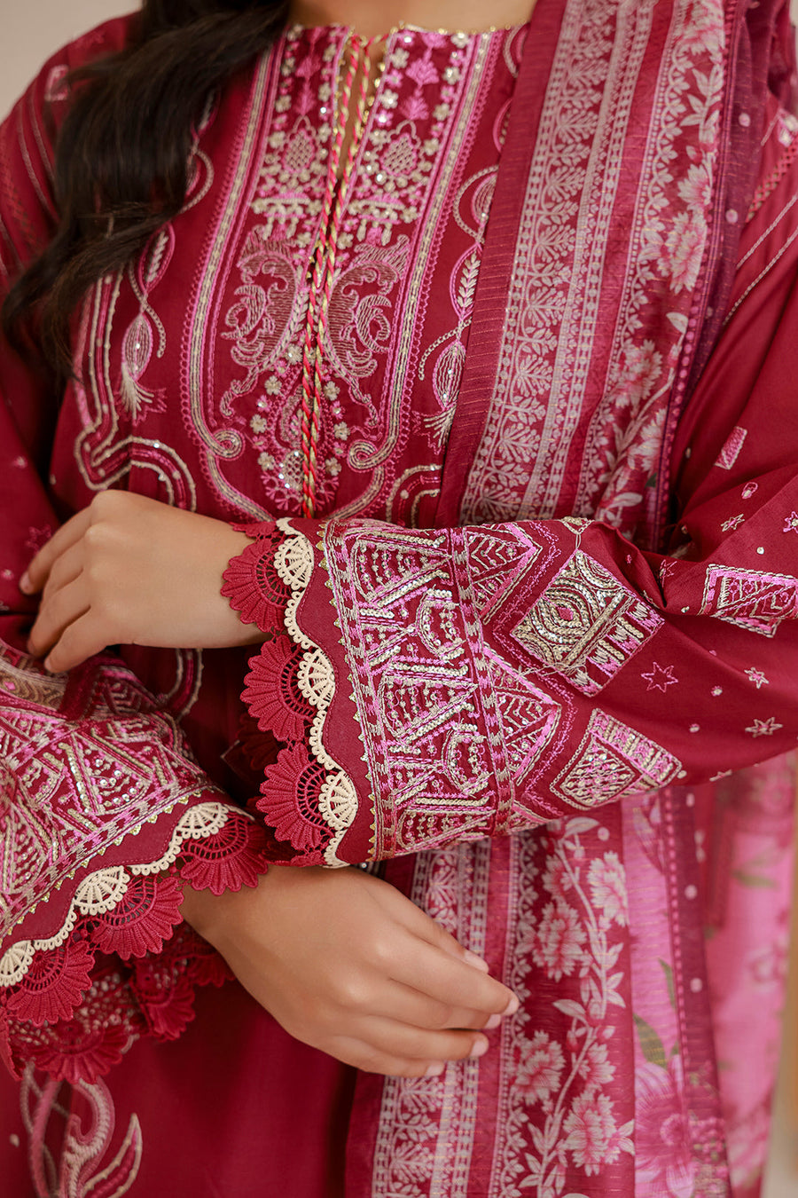 Zellbury Summer Embroidered Lawn Unstitched 3Pc Suit WUS26E30655