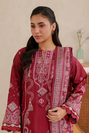 Zellbury Summer Embroidered Lawn Unstitched 3Pc Suit WUS26E30655