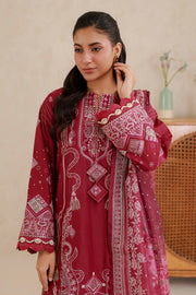 Zellbury Summer Embroidered Lawn Unstitched 3Pc Suit WUS26E30655