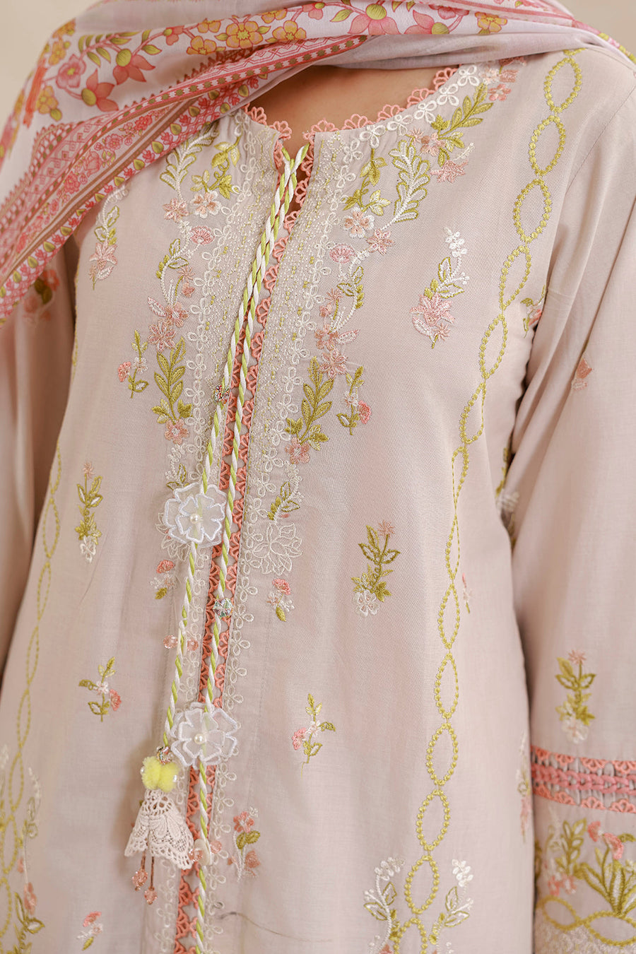 Zellbury Summer Embroidered Lawn Unstitched 3Pc Suit WUS26E30659