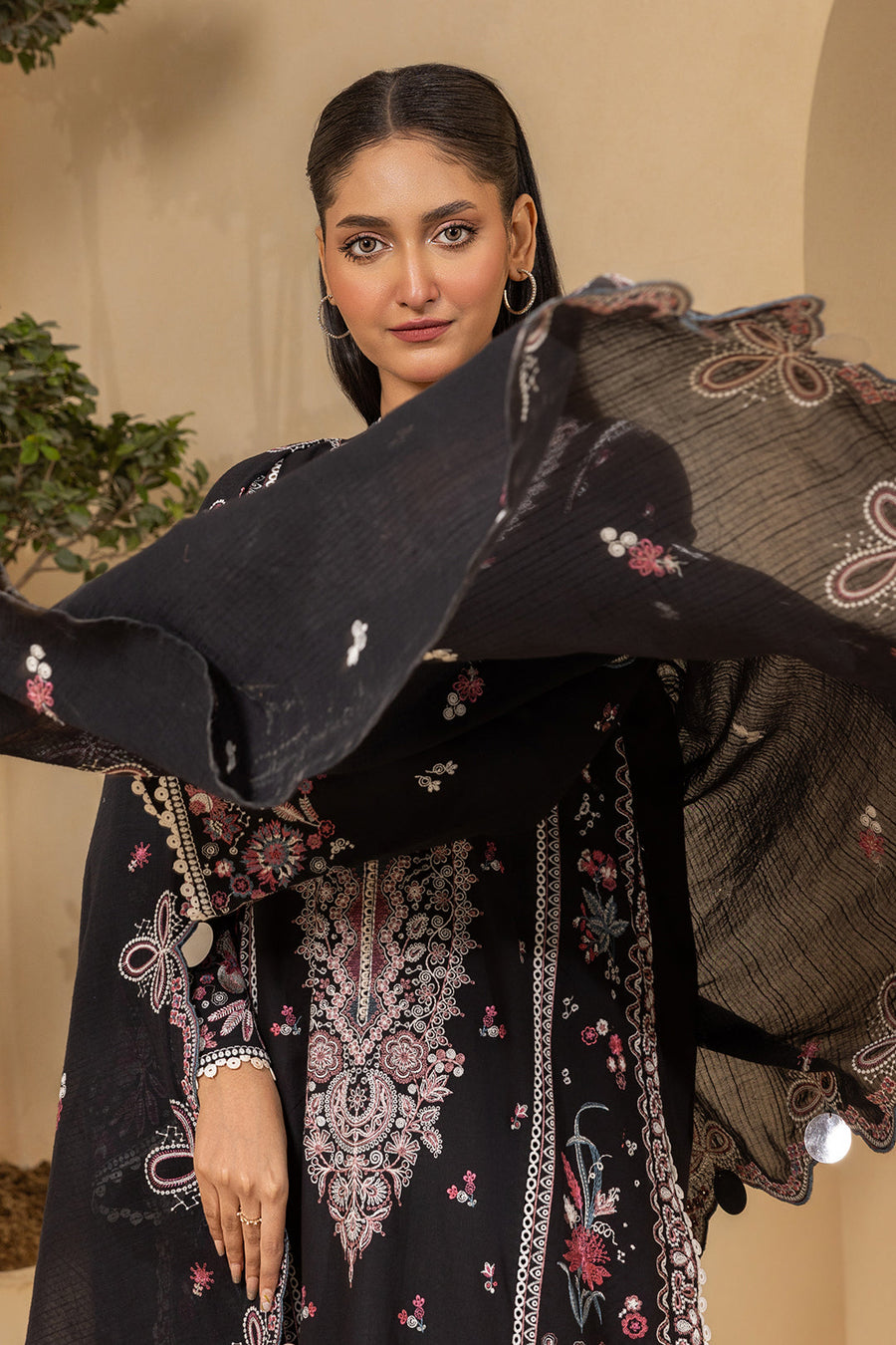 Zellbury Summer Embroidered Jacquard Unstitched 3Pc Suit WUS26E30660