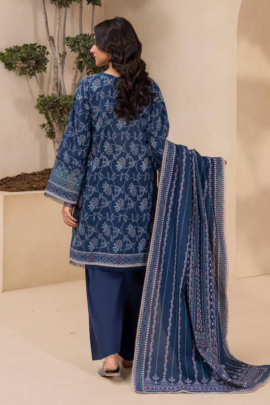 Zellbury Summer Embroidered Lawn Unstitched 3Pc Suit WUS26E30708