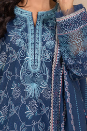 Zellbury Summer Embroidered Lawn Unstitched 3Pc Suit WUS26E30708