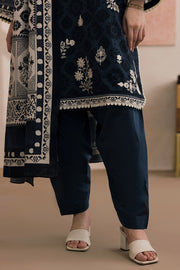 Zellbury Monochrome Embroidered Lawn Unstitched 3Pc Suit WUS26E30710
