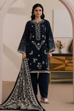 Zellbury Monochrome Embroidered Lawn Unstitched 3Pc Suit WUS26E30710