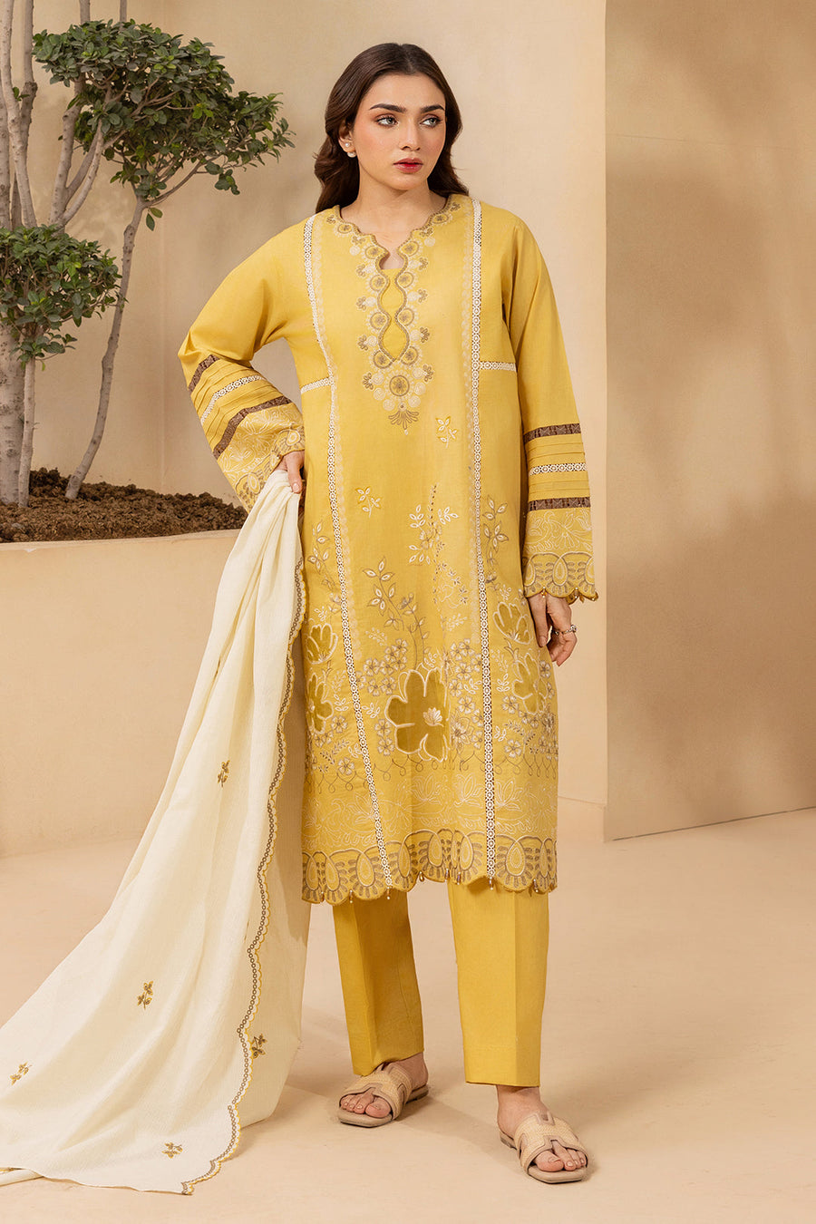 Zellbury Summer Embroidered Lawn Unstitched 3Pc Suit WUS26E30785