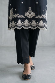 Zellbury Monochrome Embroidered Lawn Unstitched 3Pc Suit WUS26E31105