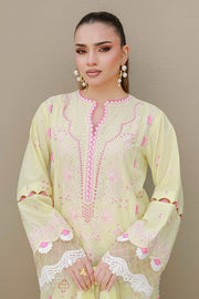 Zellbury Chikankari Embroidered Cotton Unstitched 3Pc Suit WUS26E34077