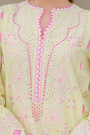 Zellbury Chikankari Embroidered Cotton Unstitched 3Pc Suit WUS26E34077