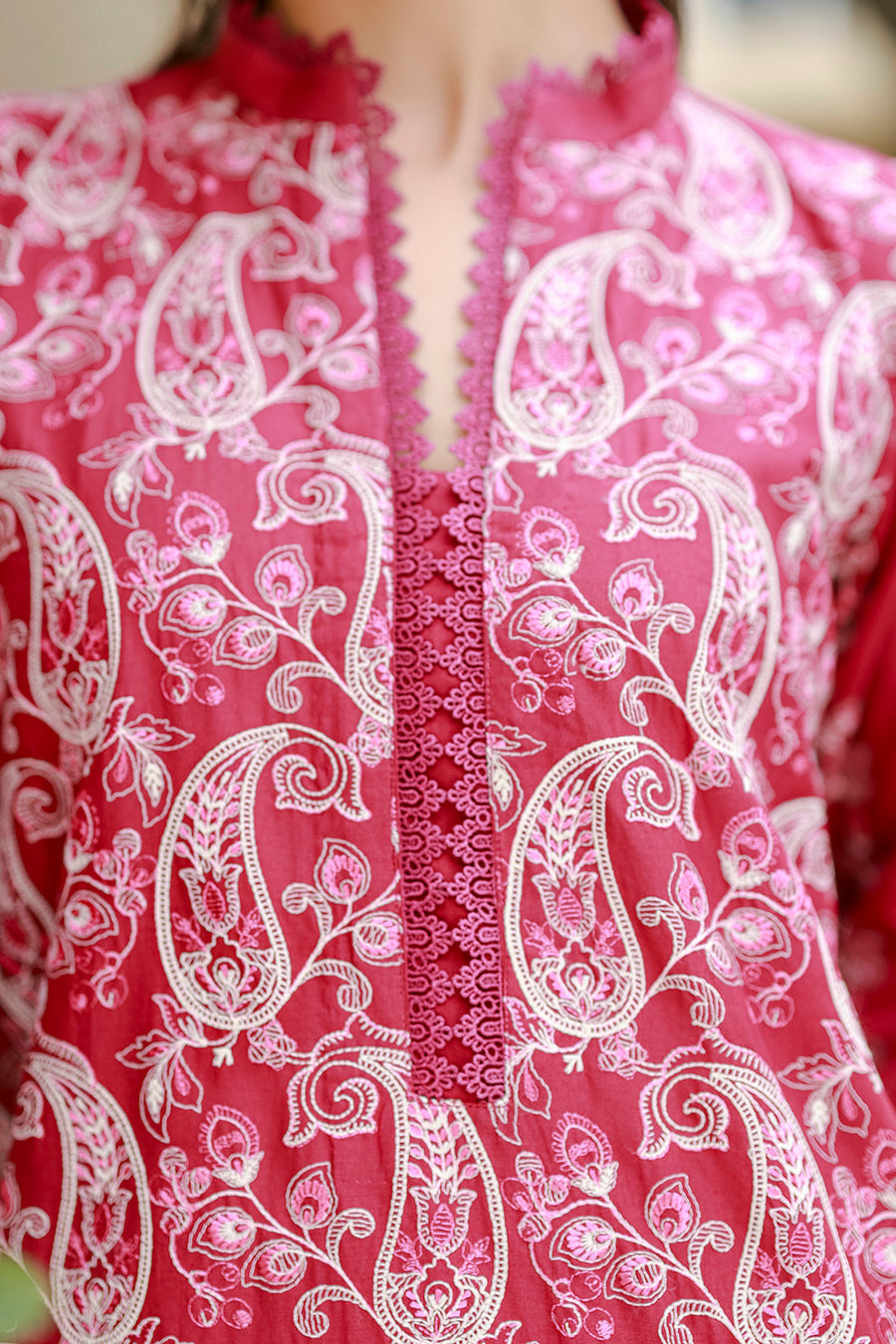 Zellbury Chikankari Embroidered Cotton Unstitched 3Pc Suit WUS26E34078