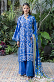 Zellbury Chikankari Embroidered Cotton Unstitched 3Pc Suit WUS26E34079