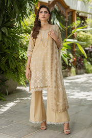 Zellbury Chikankari Embroidered Cotton Unstitched 3Pc Suit WUS26E34081