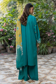 Zellbury Chikankari Embroidered Cotton Unstitched 3Pc Suit WUS26E34083