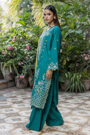 Zellbury Chikankari Embroidered Cotton Unstitched 3Pc Suit WUS26E34083