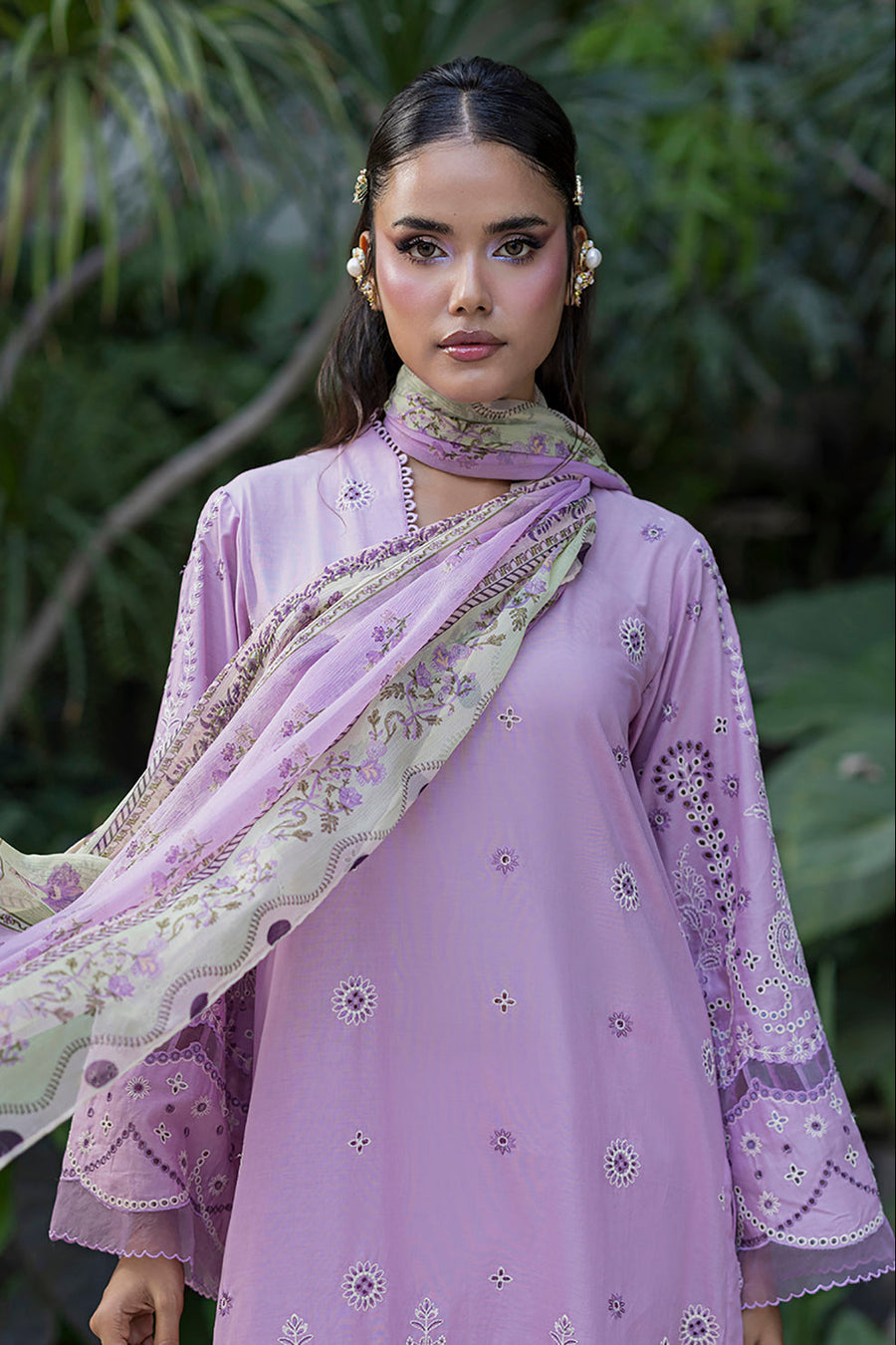 Zellbury Chikankari Embroidered Cotton Unstitched 3Pc Suit WUS26E34085