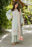 Zellbury Chikankari Embroidered Cotton Unstitched 3Pc Suit WUS26E34086