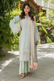 Zellbury Chikankari Embroidered Cotton Unstitched 3Pc Suit WUS26E34086