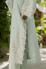 Zellbury Chikankari Embroidered Cotton Unstitched 3Pc Suit WUS26E34086