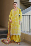Zellbury Chikankari Embroidered Cotton Unstitched 3Pc Suit WUS26E34087