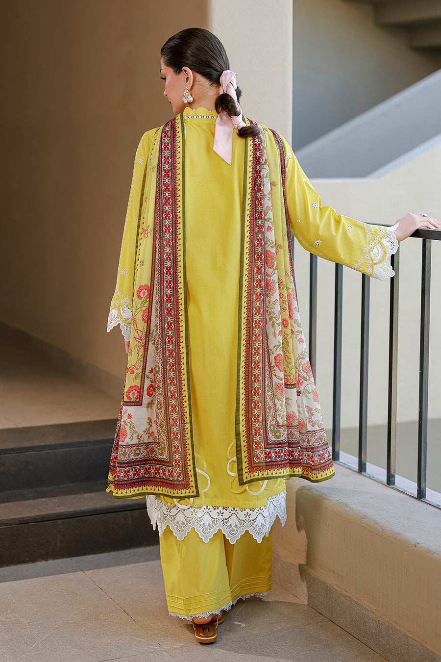 Zellbury Chikankari Embroidered Cotton Unstitched 3Pc Suit WUS26E34087