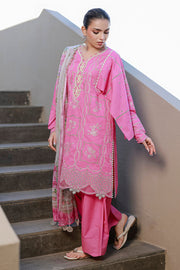 Zellbury Chikankari Embroidered Cotton Unstitched 3Pc Suit WUS26E34089