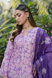 Zellbury Chikankari Embroidered Cotton Unstitched 3Pc Suit WUS26E34093
