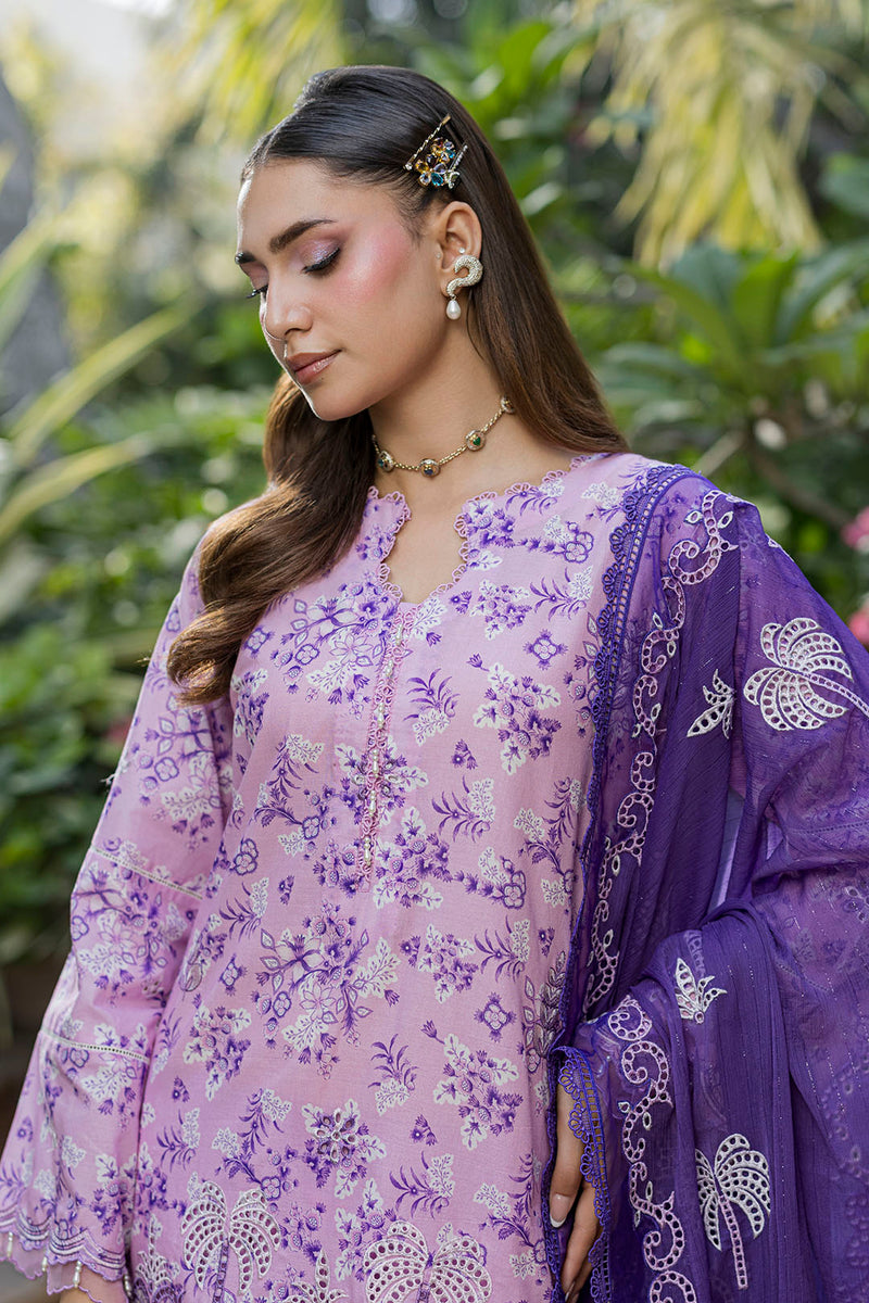 Zellbury Chikankari Embroidered Cotton Unstitched 3Pc Suit WUS26E34093
