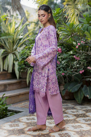 Zellbury Chikankari Embroidered Cotton Unstitched 3Pc Suit WUS26E34093