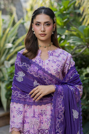 Zellbury Chikankari Embroidered Cotton Unstitched 3Pc Suit WUS26E34093