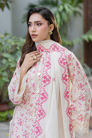 Zellbury Chikankari Embroidered Cotton Unstitched 3Pc Suit WUS26E34096